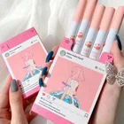 Набор из пяти пакетов в форме сигарет, губная помада, матовый бархатный стойкий креативный розовый тюбик для сигарет, набор для губ, макияж, сигареты