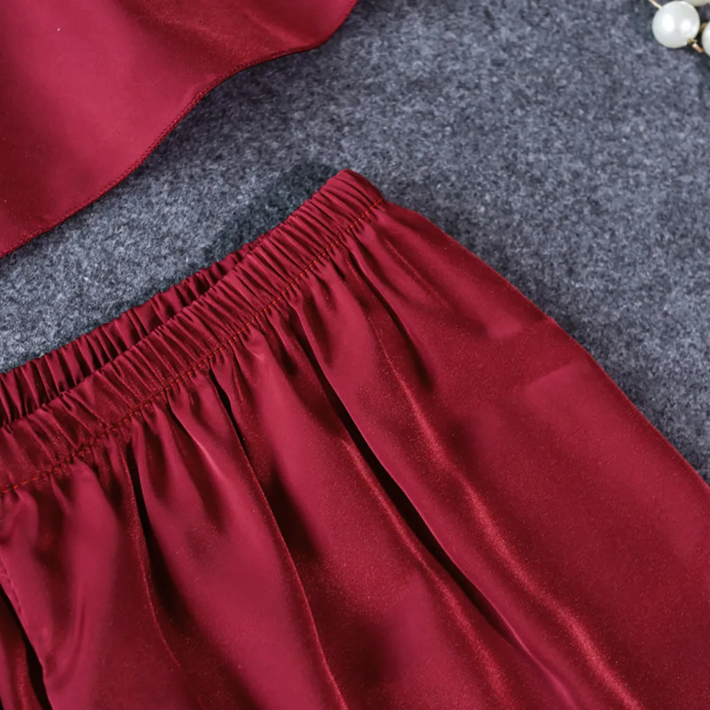 Комплект ночного белья из трех предметов с халатиком кружевные лоскутные пижамы