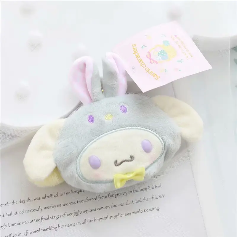 С рисунками из мультфильма My Melody Cinnamoroll PomPomPurin Pochacco Kuromi плюшевые домашние тапочки
