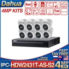 Оригинальные комплекты Dahua, 8 шт., стандартная IP-камера, 2K, встроенный микрофон, слот для SD-карты + L 8POE 1HDD 2K система видеонаблюдения
