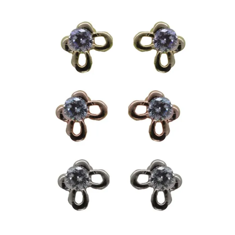 

Новинка 2021, инкрустированные цирконием серьги в виде бабочки, Женские Простые и маленькие серьги из 18-каратного золота, модные одинаковые с...