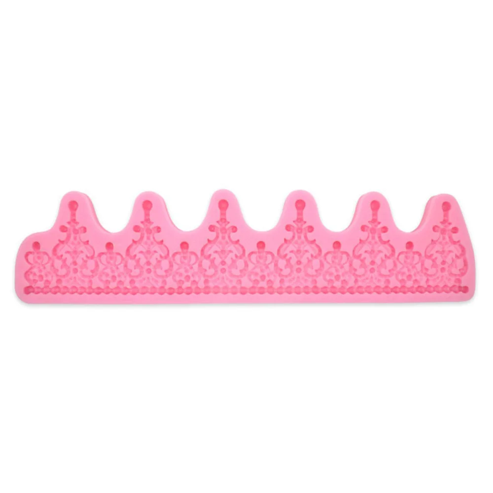 Large Crown Silicone Mold Relief Fondant Impression Flower Mould Cake Decorating Tool Sugarcraft Molds Baking Accessories | Дом и сад