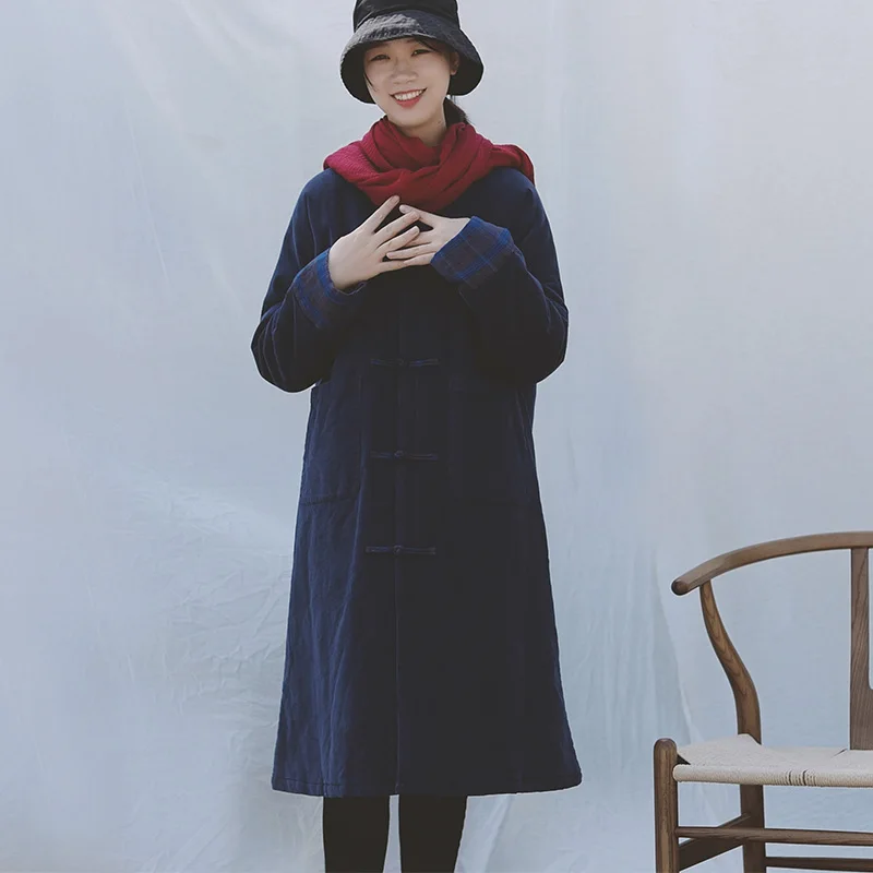 SCUWLINEN верхняя одежда Normcore парка 2020 зимние женские вельветовые Утепленные длинные