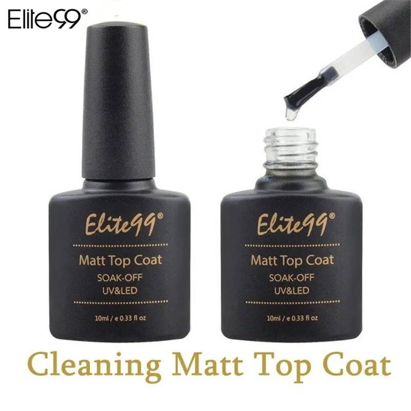 Matt Top Coat Elite99 Гель-лак для ногтей Гибридный Vernis все для маникюра гель лак верхнее Базовое покрытие праймер для ногтей лак УФ светодиодный Гель-лак для ногтей - Цвет: Matt Top Coat