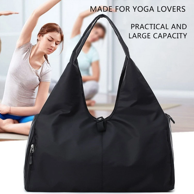

T4MF Storage Training Adjustable Dry Wet Separated Waterproof Outdoor Fitness Travel Handbag Oxford Sports Yoga Gym Bag