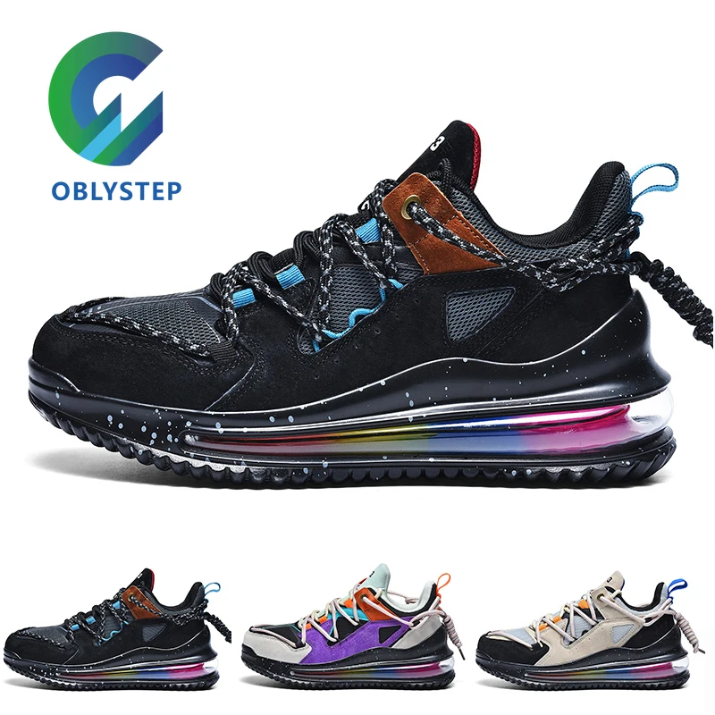 

OBLYSTEP Winter New Men's Fashion Sports Air Cushion Shoes Breathable Comfortable Outdoor Jogging