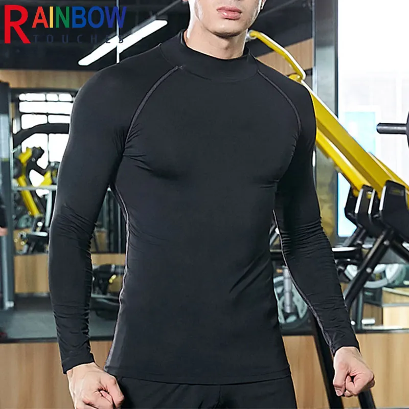 

Одежда для фитнеса Rainbowtouches 2022, Мужская футболка, Спортивная быстросохнущая одежда для баскетбола, бега, фитнеса, эластичная одежда высшего ...