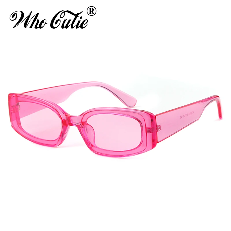 Очки солнцезащитные женские прямоугольные в стиле ретро узкие брендовые