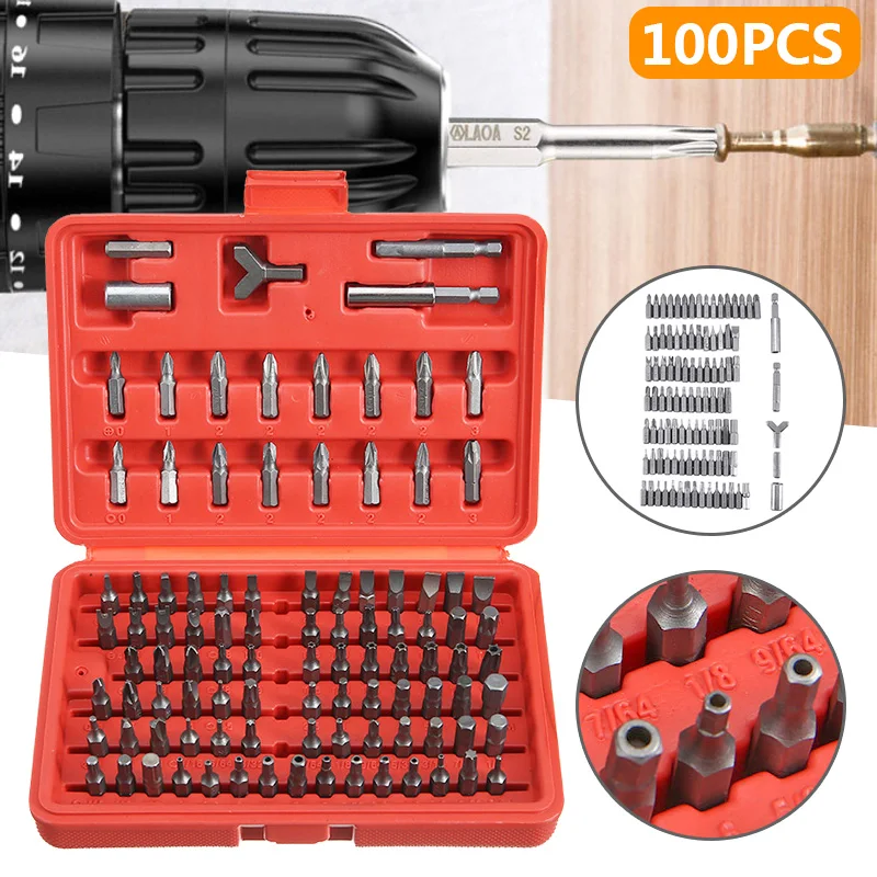 100 шт. безопасности насадки для отвертки набор защиты от несанкционированного