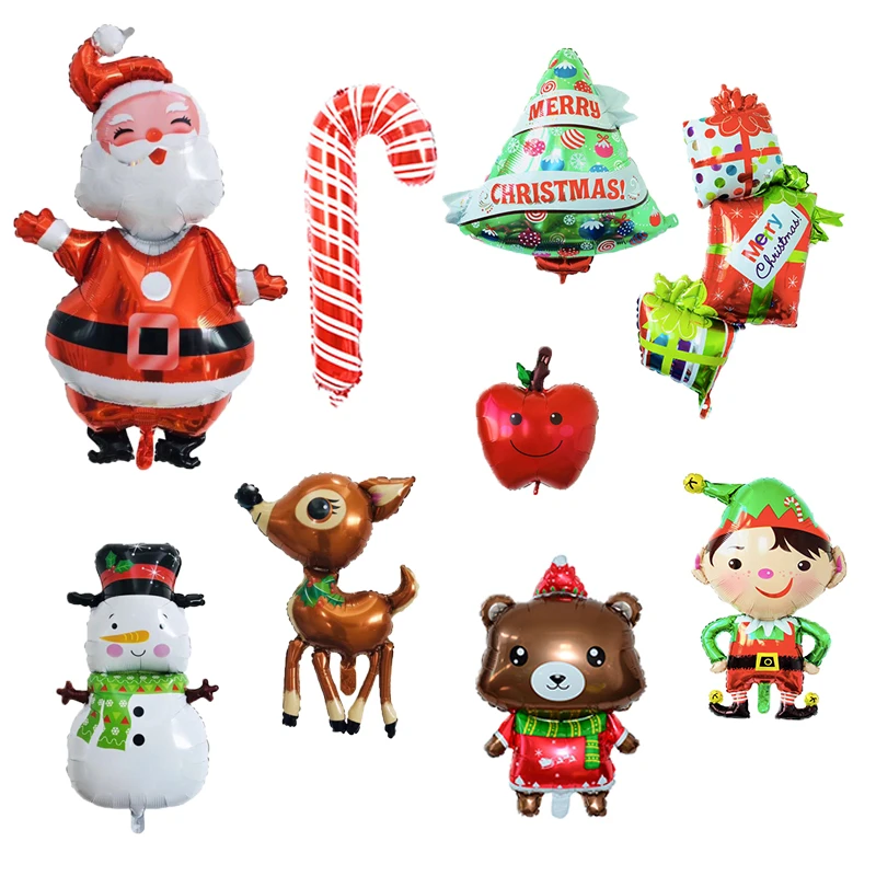 

Merry Christmas Balloons Santa Clause Foil Balloon Happy New Year Party Decoration Supplies Globos belen figures Ballon