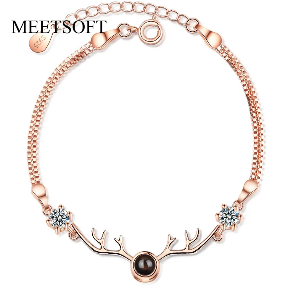 MEETSOFT новые модные аксессуары серебряного цвета браслеты для женщин с