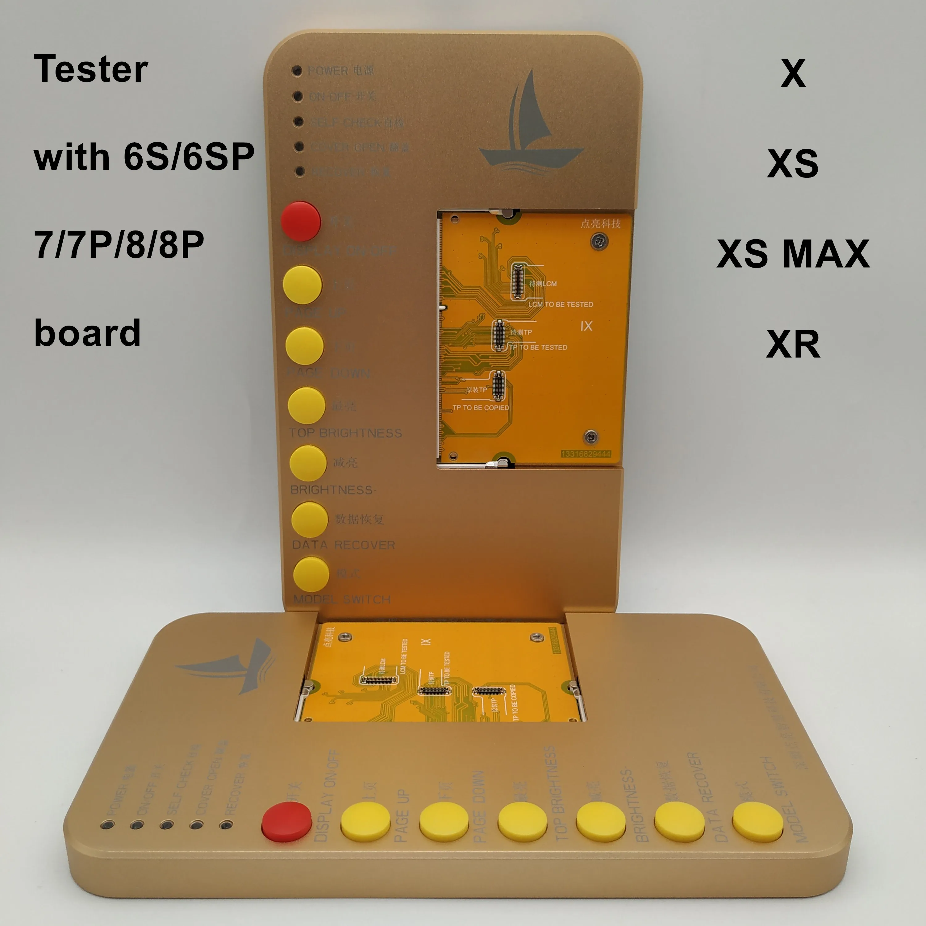 

DL100 LCD 3D Touch Multifunctional Tester for iPhone 6s 6sp 7 7p 8 8p and X/XS/XSMX/XR light sensor and true tone repair tool