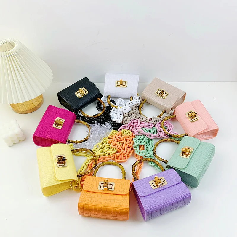 

Brand Ladies Shoulder Bag 2021 Fashion Messenger Bag Designer PVC Handbag New Mini Children's Handbag Messenger Bag