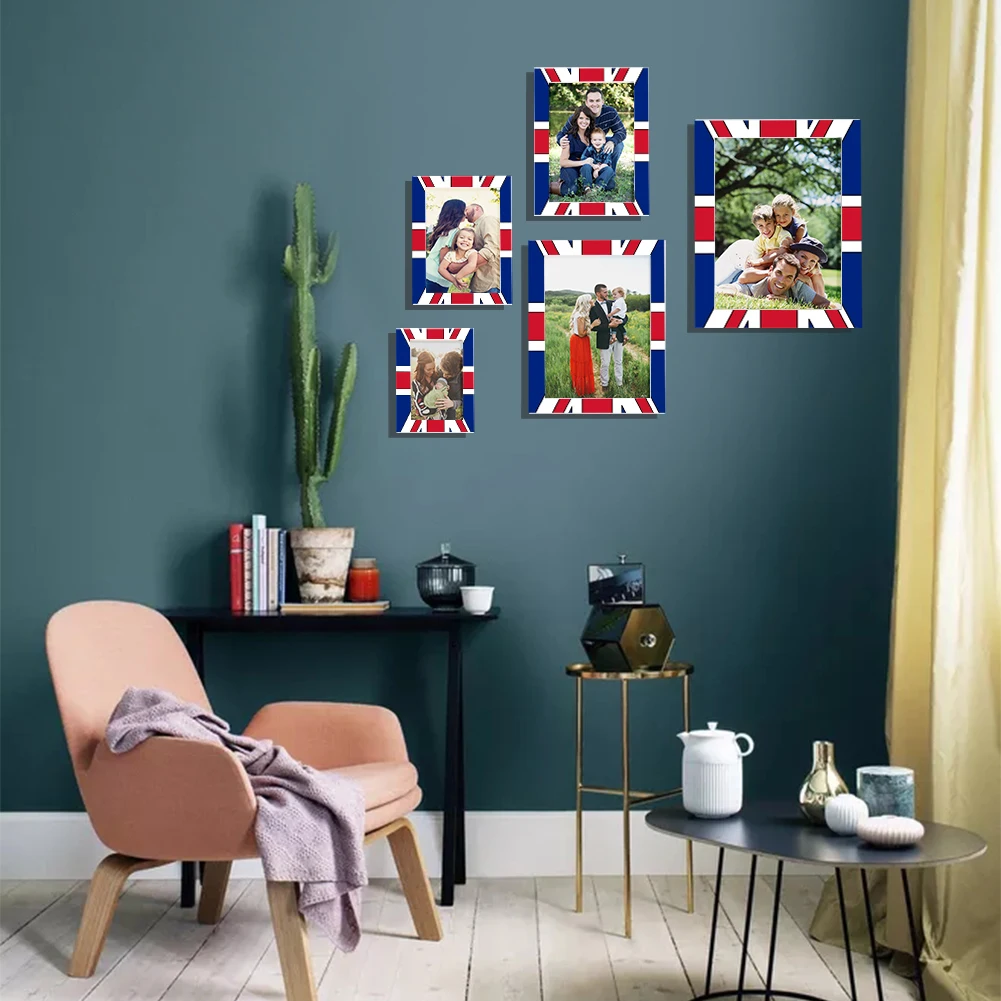 

6 Inch Wooden Photo Frames Home Wall Desktop Decorative Customized Personalized Element Home Decorative Picture Wooden Frames