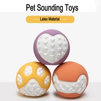 bite resistant solid dog ball interactive high elasticity food grade pet chew toys for small medium large breed dog toy