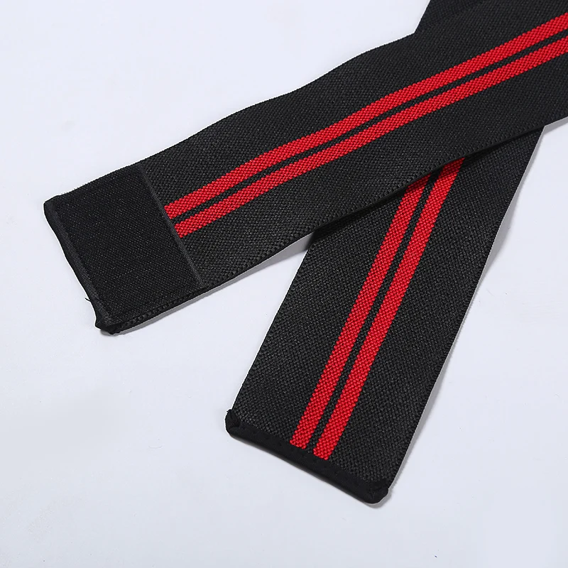 CHAO BA 1PCS 180*8CM Fitness WeightLifting Leg Knee Compression Straps Wraps Elastic Bandages Poverlifting Squats Training |