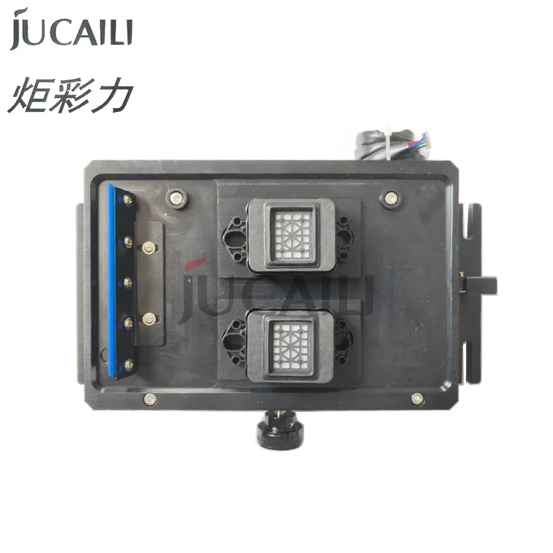 

Jucaili stable printer Double Head Capping Station for xp600/DX5/DX7 head Pump Assembly single motor automatic lift ink stack