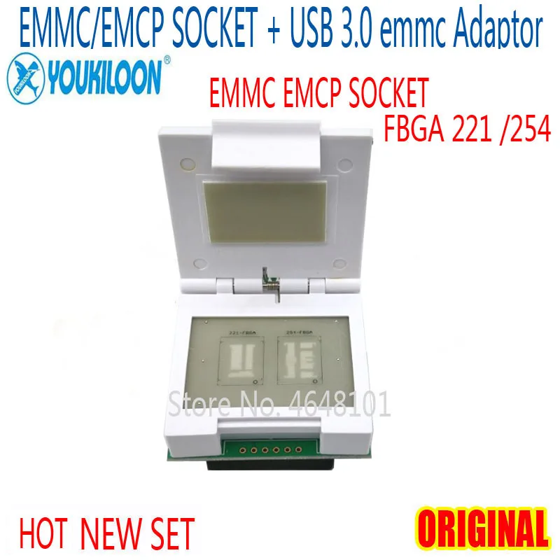 2022 новый оригинальный Lite USB3.0 SuperSpeed eMMC Reader + EMMC/EMCP Socket( FBGA 153/169/162/186 221/254) для UFI BOX |