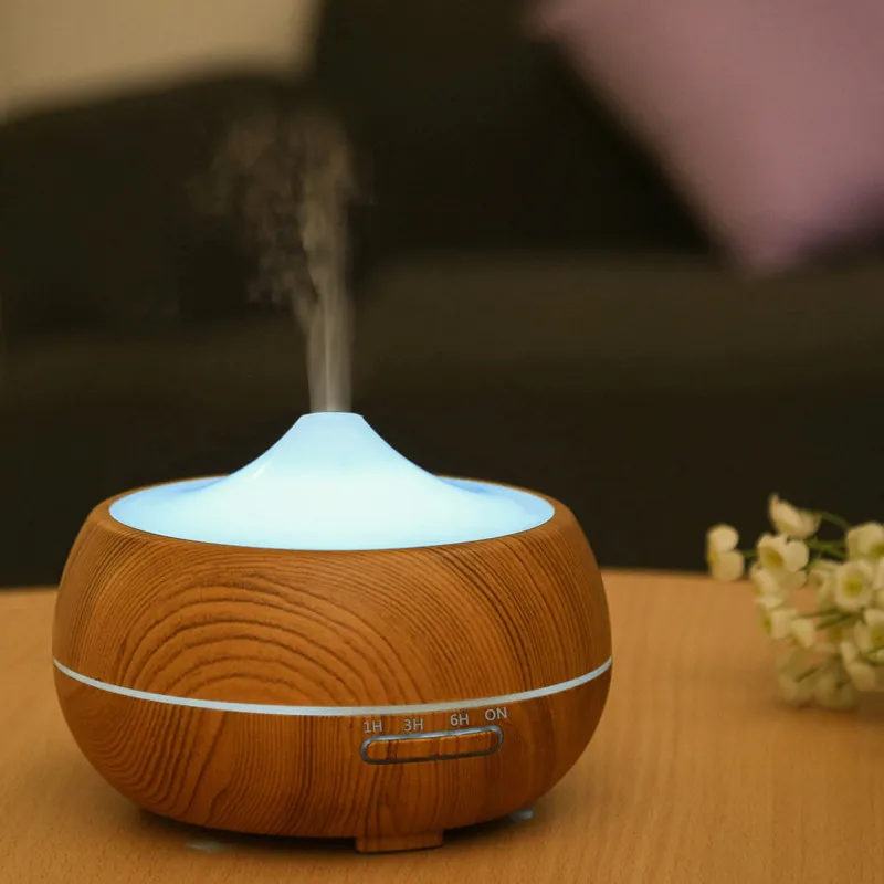 

Wood Grain Aroma Diffuser Humidifier DC24V air humidifier essential oil diffuser Mist Maker LED Light