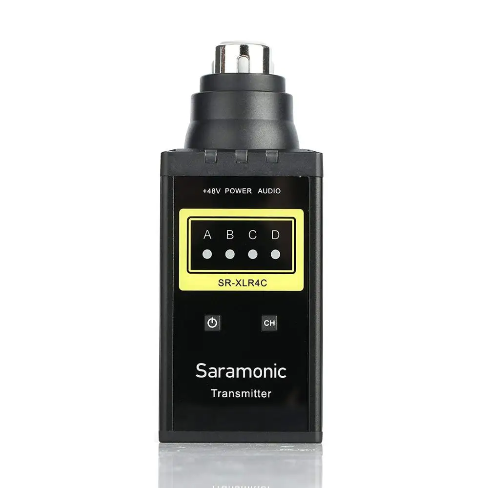 

Saramonic SR-XLR4C VHF беспроводной разъем XLR микрофон передатчик для профессионального видеомикрофона (SR-WM4C)