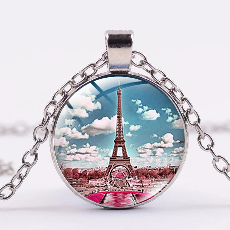 2019 моды в Париже Брелок Эйфелева башня стеклянные бутылек ручной работы