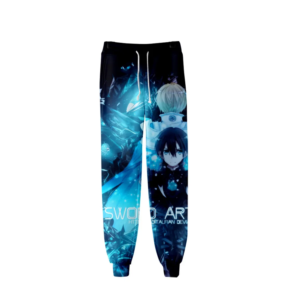 

Sword Art Online Yuki Asuna Pants Men Women Fitness Joggers High Street Trousers SAO Kirito Kirigaya Kazuto Anime Sweatpants