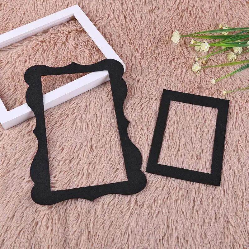 Marco de foto de tela para beb&eacute;, accesorios de fondo de fotograf&iacute;a conmemorativa para reci&eacute;n nacido, 24,5x14,5 cm, 2 piezas-4