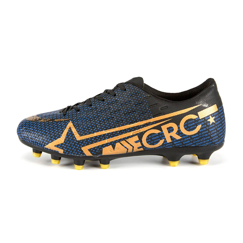 Size33-44 для мальчиков и девочек, шипованные кросовки для футбола, футбольные фубольные бутсы, кроссовки, кроссовки нового дизайна, футбольные бутсы - Цвет: black