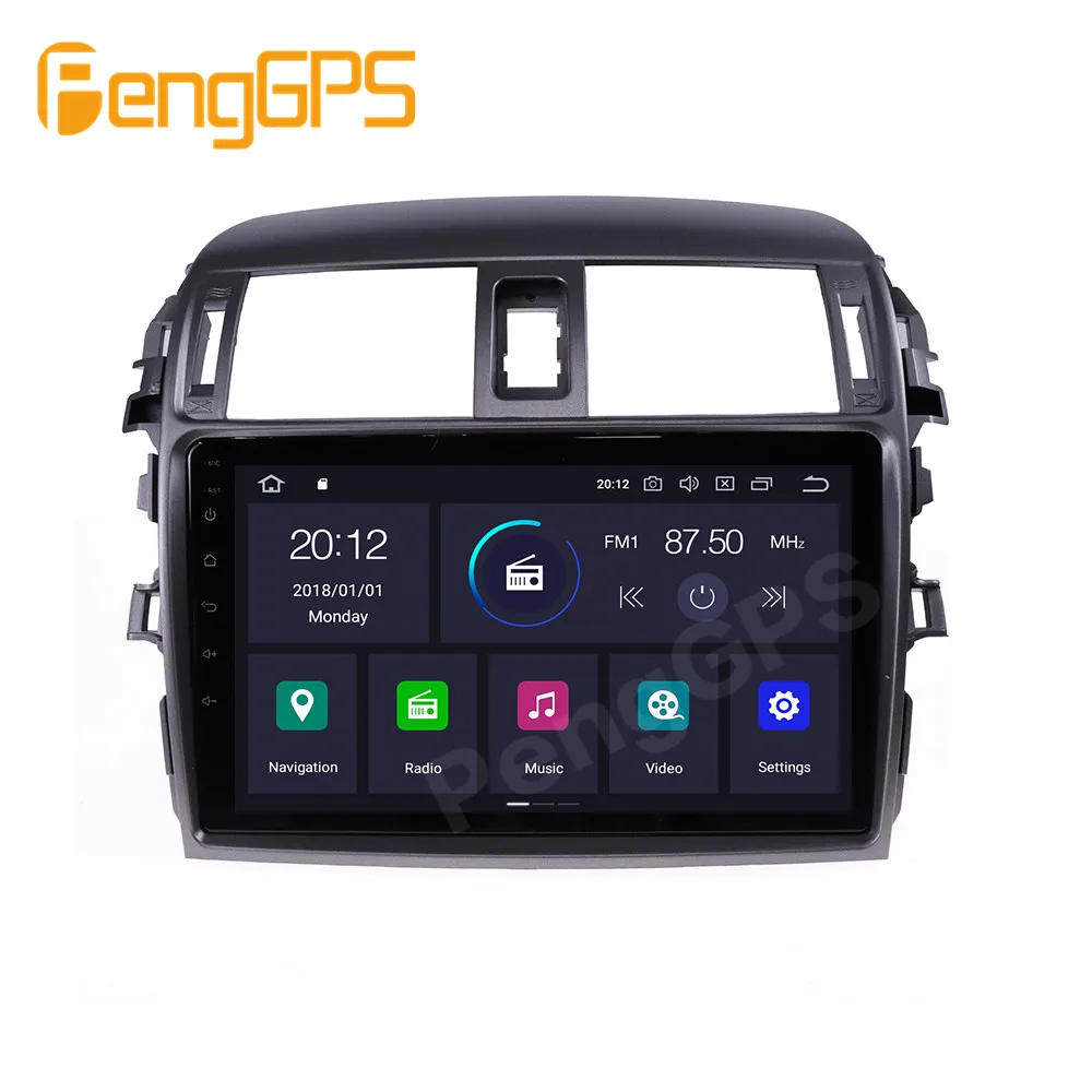 

For Toyota Corolla Android Radio 2006 - 2013 Car Multimedia Player Stereo PX6 Audio GPS Navigation Head unit Autoradio IPS 2.5D