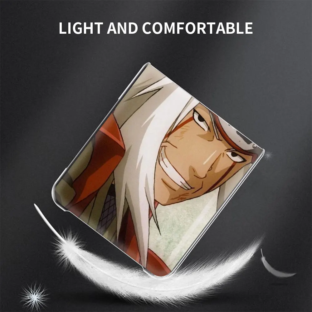 

Anime Naruto Jiraya Itachi Transparent PC Hard Case For Samsung Galaxy Z Flip 5G Back Cover For Samsung Z Flip Phone Shell Coque