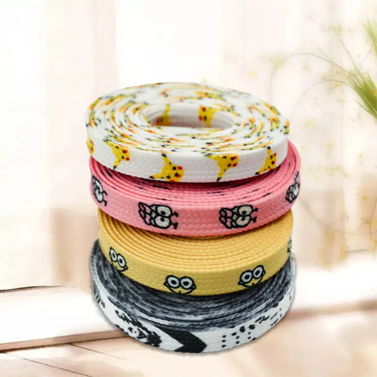 100 120 140cm cartoon shoelace flat shoes board shoes af1 high-top shoe lace suitable for men's shoes women's shoes lace fashion