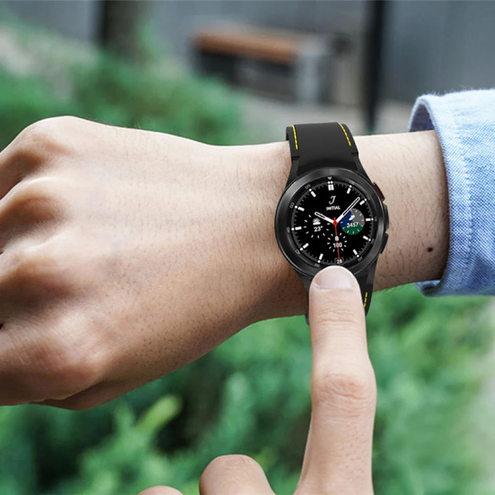 Silicone Watchband For Samsung Watch 4 5 Strap 40mm 44mm Watch 4 Classic 42mm 46mm Bracelet For Galaxy Watch 5 Pro 45mm Band