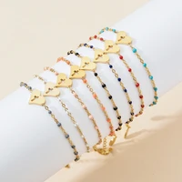 zmzy 8pcsset lots wholesale cute love heart stainless steel bracelets for women cross gold color pulseira feminina jewelry