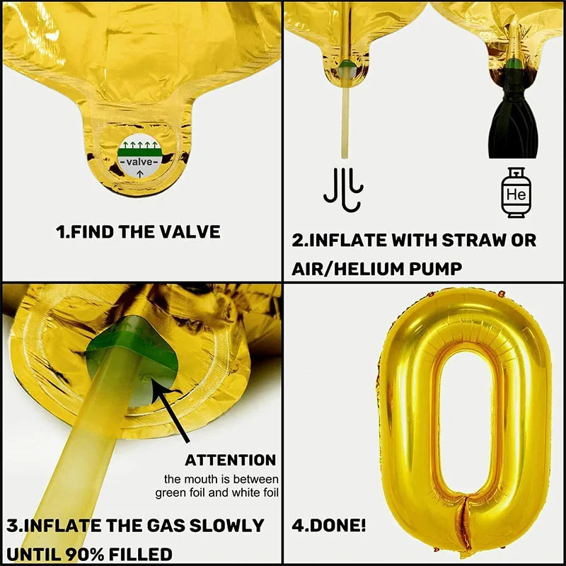 Воздушные шары с черным золотом для дня рождения украшения вечевечерние мужчин и