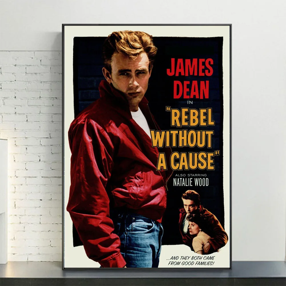 

JAMES DEAN Film Posters and Prints Movie Canvas Painting Wall art Picture for Living Room Home Decor Cuadros