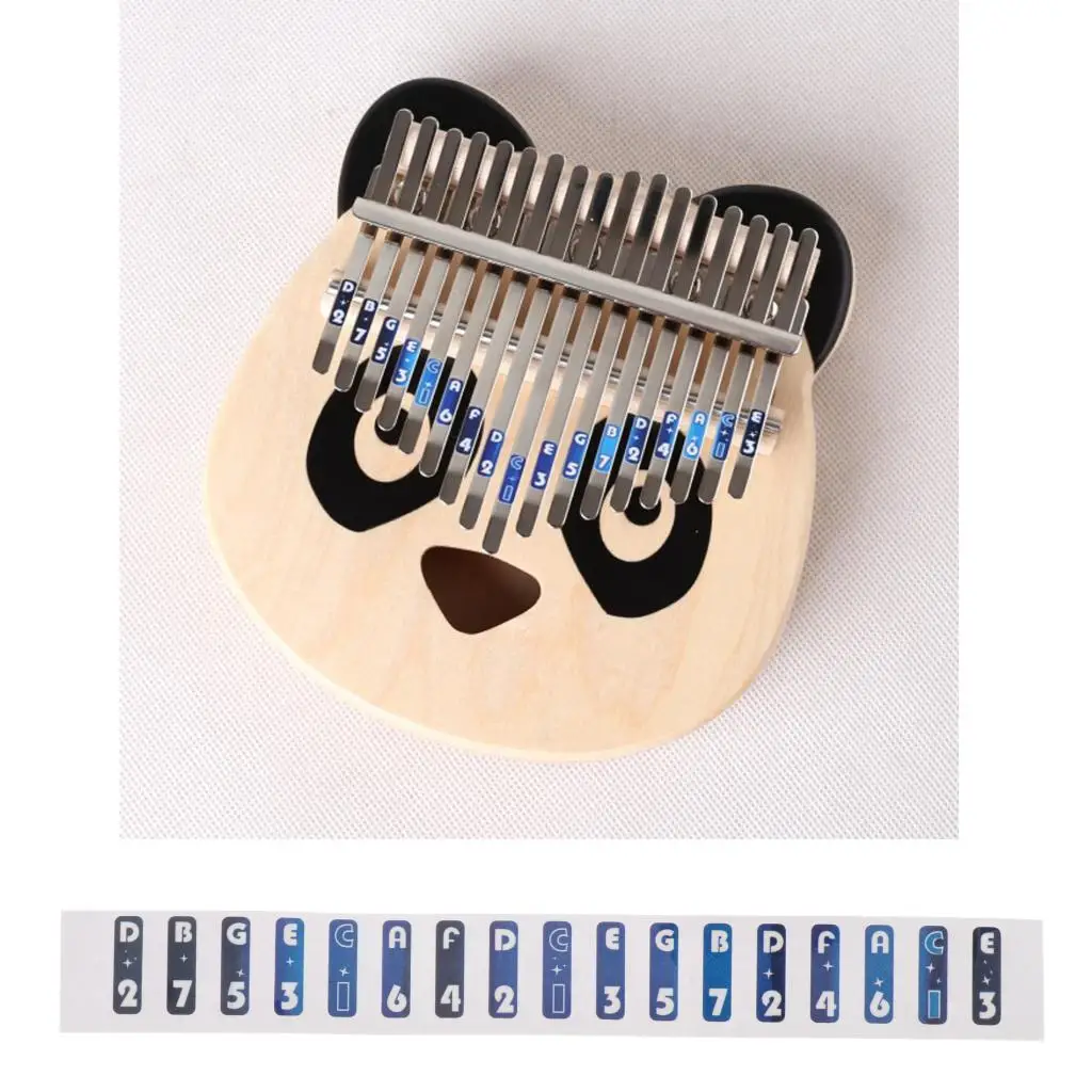 Мини-стикер Kalimba шкала наклейка для музыкальных нот Стикеры с логотипом клавиш из