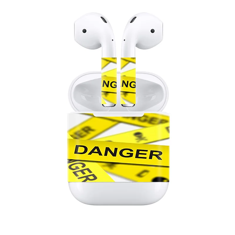 Крутой дизайн 14 цветов в Стокер Airpods наклейка для Apple Airpods водостойкие Переводные картинки кожи