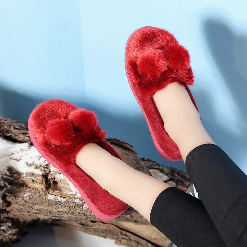 2020 New Winter Snow Boots Women Ankle Boots Ladies Suede Leather Warm Plush Women's Boots FemaleFlat Shoes