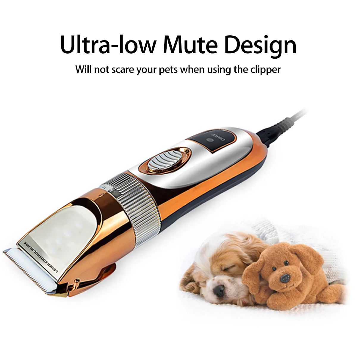 

Pet Dog Hair Trimmer Professional Pet Cat Dog Rabbit Clipper Electric Chargeable Hair Trimmer Kit Grooming Cutter Machine