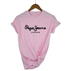 Футболка Мужскаяженская с принтом Pepe-Jeans-London, размера плюс