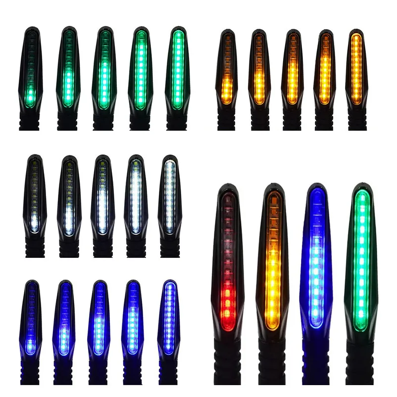 Светодиодный сигнальный фонарь для мотоцикла 2 шт. 12 дюймов| |