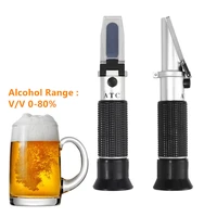 alcohol beer liquor range 0 80 refractometer for spirit volume percent measurement automatic temperature compensation atc
