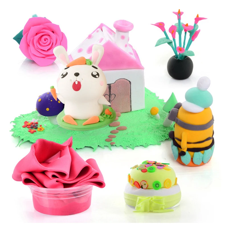 Hot 36 Colors Super Light Slimes Kids Air Dry Plasticine Modeling Clay Handmade Educational 5D Toy For Children Gift |