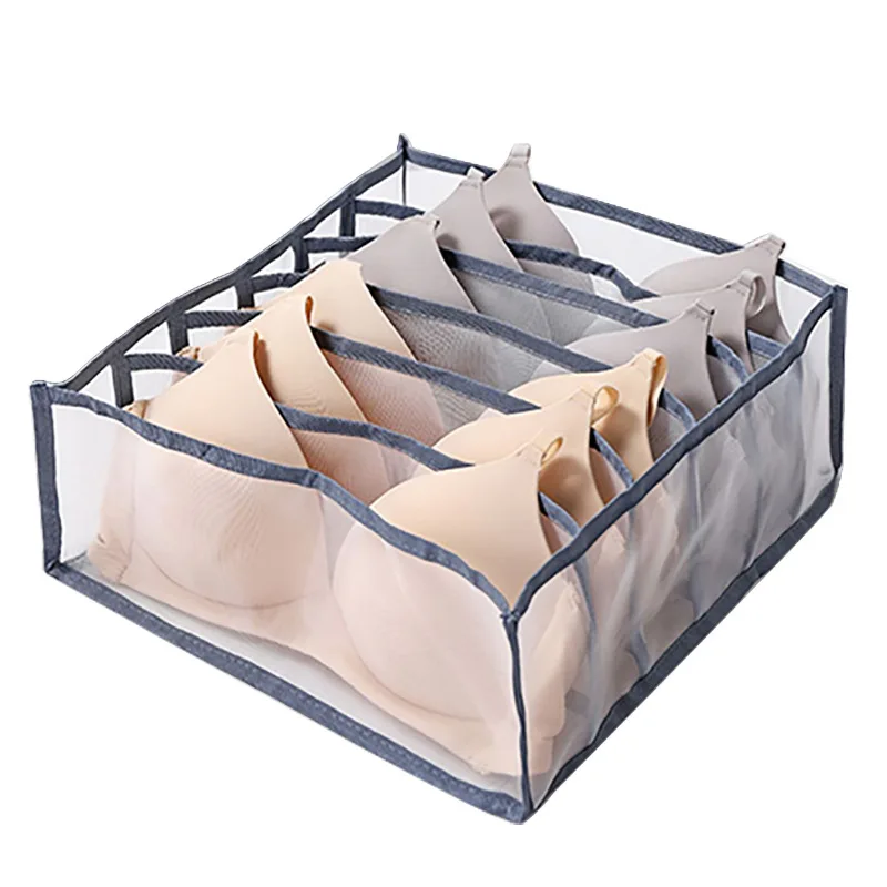 

Bra Storage Boxes Underwear Clothes Organizer Drawer Nylon Divider Closet Organizer For Folding Ties Socks Shorts Organizer