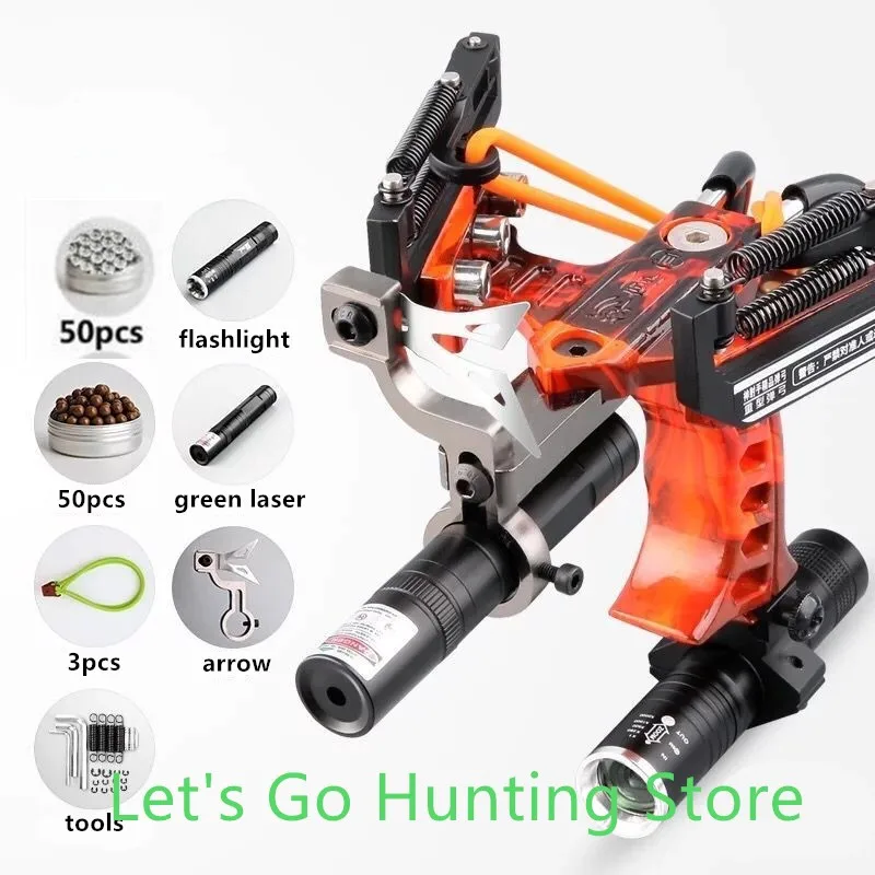 

Outdoor Laser Slingshot Hunting Slingshot Catapult Powerful Laser Slingshot For Catch Fish Professional Crossbow Hunting Caza