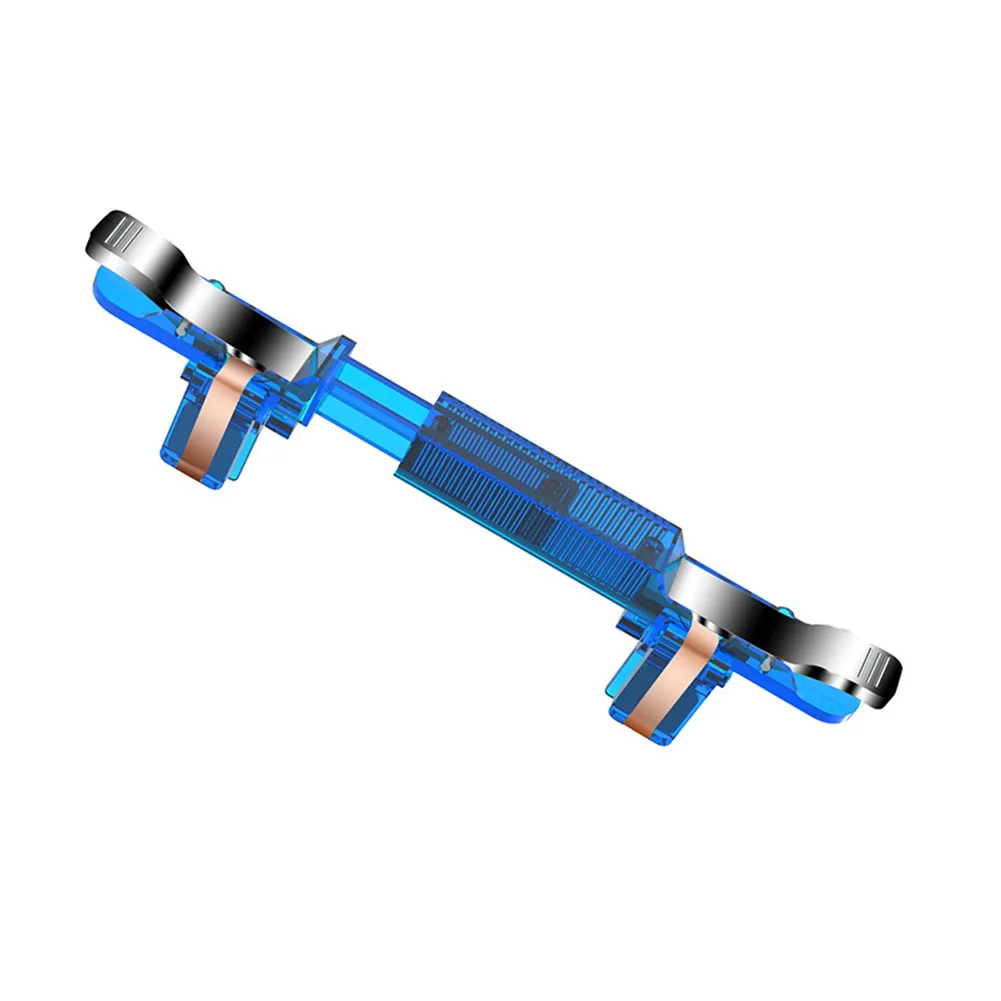 Blue Игровой триггер шутер контроллер для PUBG для iPhone Android IOS пожарная Кнопка Джойстик для iPhone 11 Pro Max huawei P30 Pro - Цвет: Blue