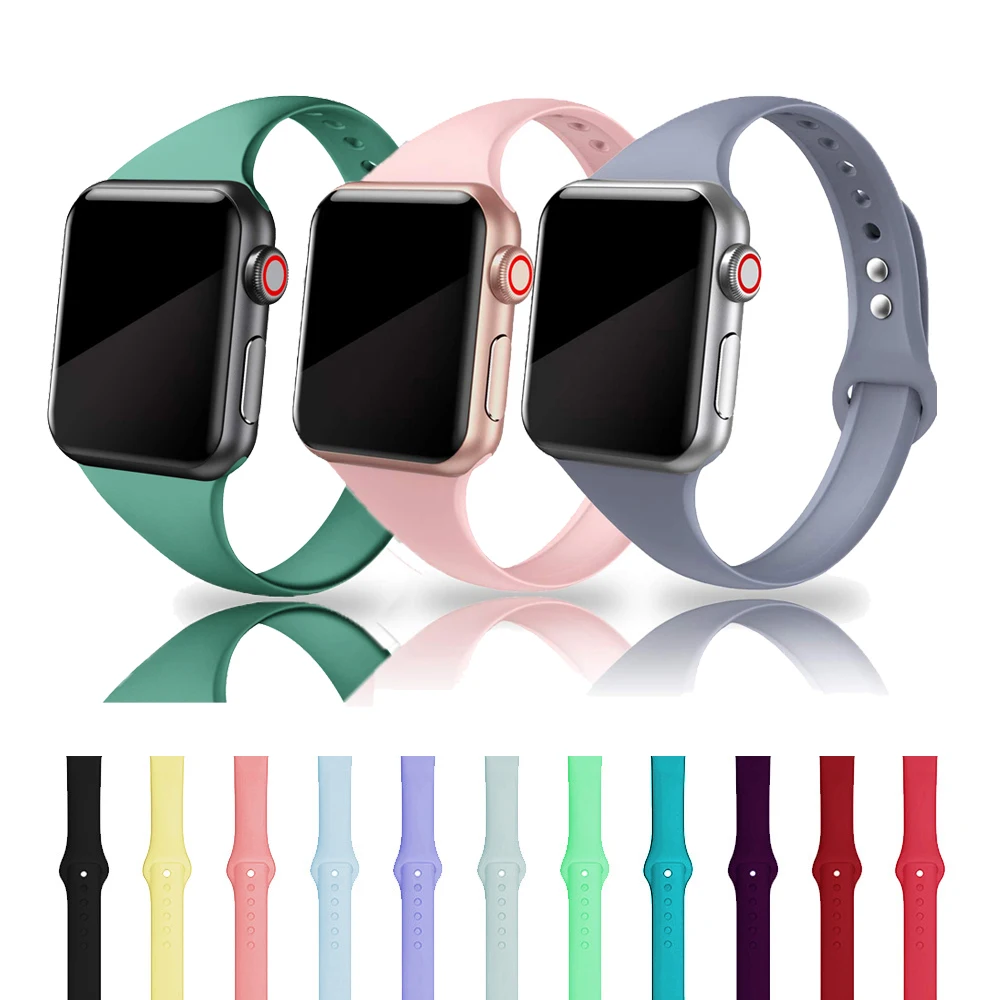 Ремешок для apple watch 4 полосы 44 мм 40 наручных часов iwatch полос 38 спортивный
