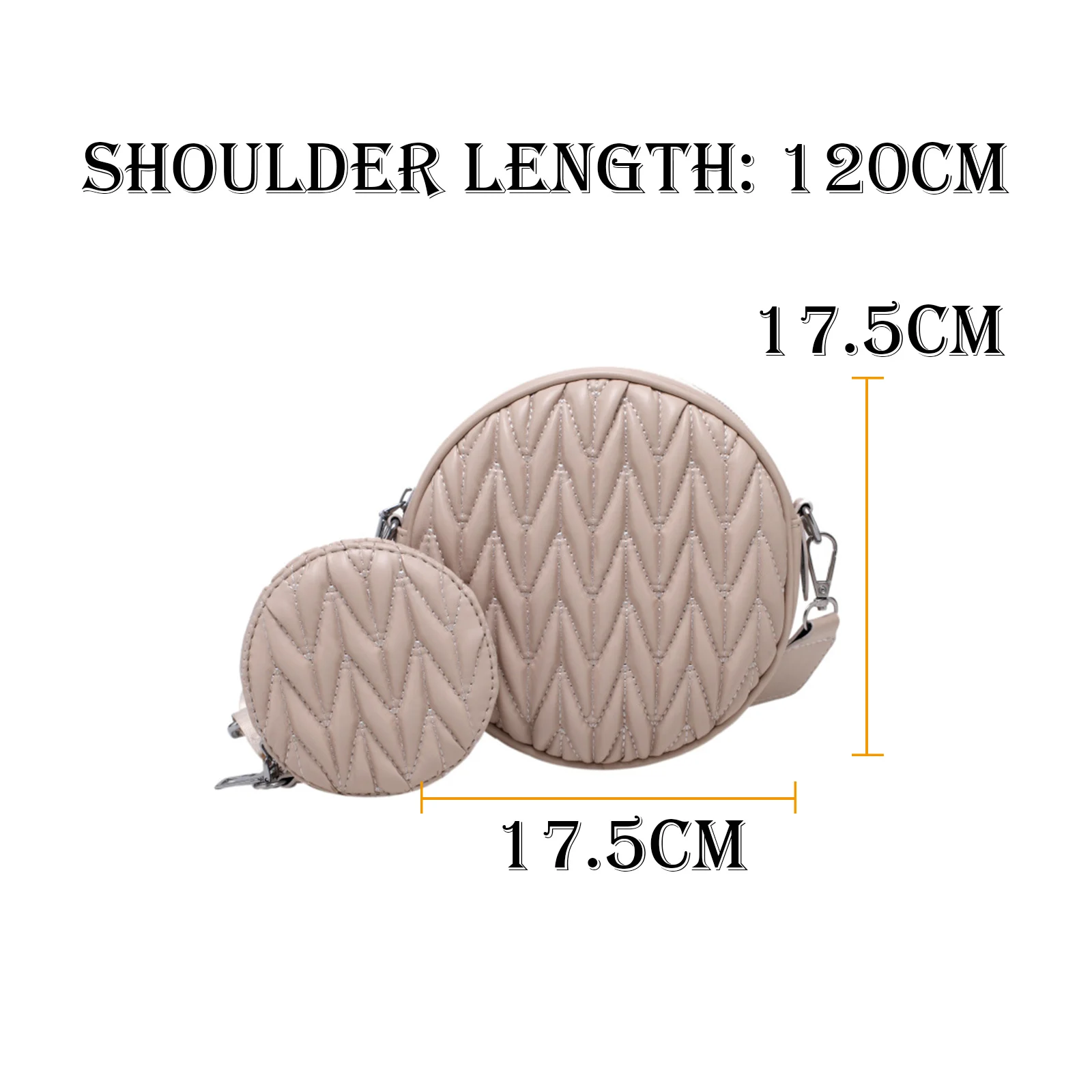 

Women Bag Round PU Leather Shoulder Bag Small HandBags Practical Circle Zipper Summer Handmade Messenger Crossbody Bags WB4180