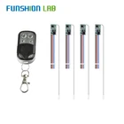 Мини-светодиодный светильник FUNSHION, 433 МГц, 5 В, 12 в пост. Тока, релейный приемник с передатчиком, пульт дистанционного управления для умного дома