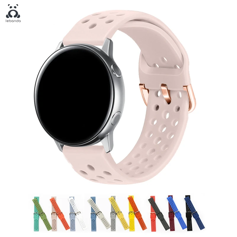 Lebanda спортивный ремешок для смарт часов Galaxy Watch Active/42/46 мм HUAWEI GT силиконовый из